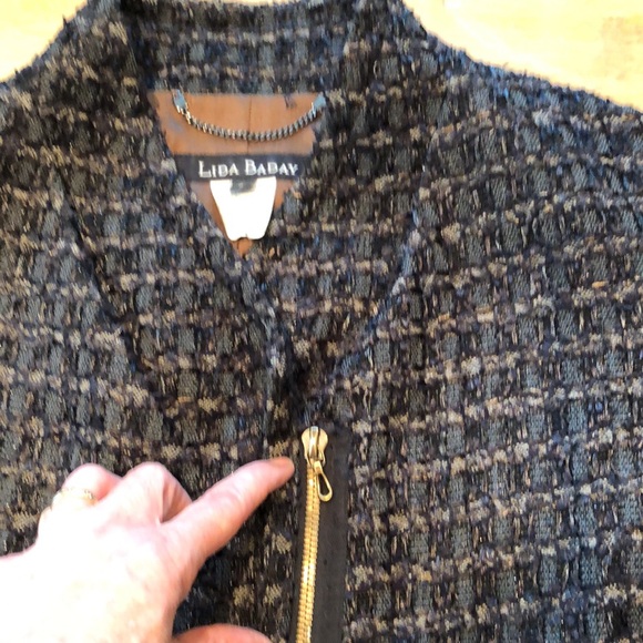 Lida Baday black/brown tweed short blazer - Picture 5 of 8